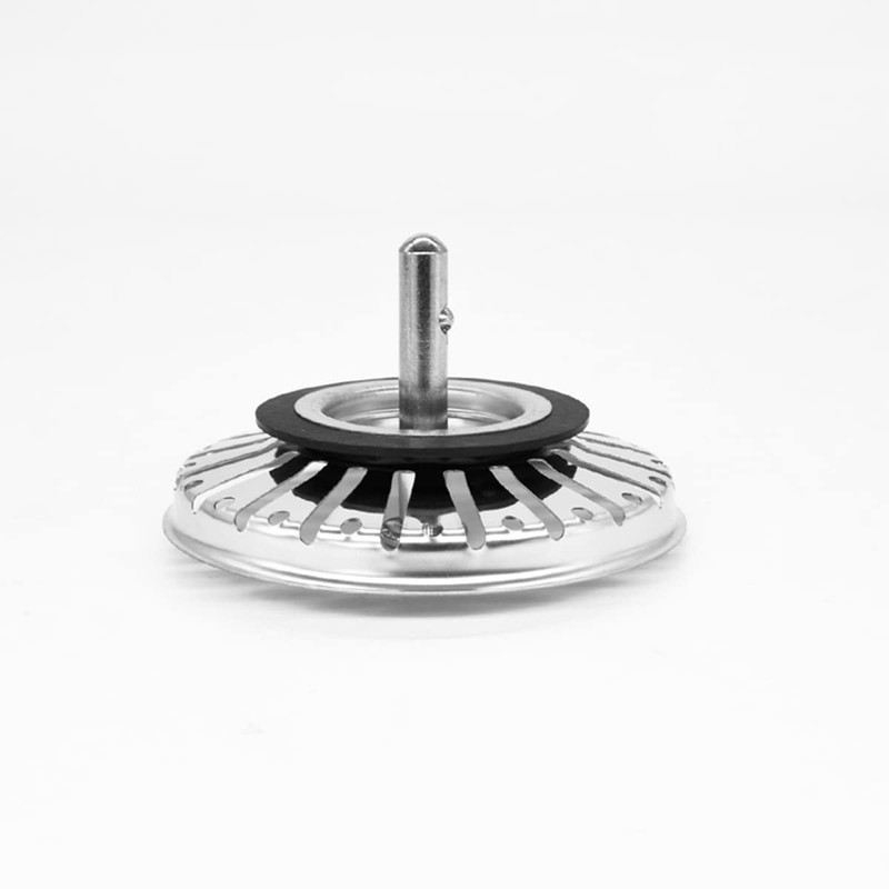 Qrity Stainless Steel Kitchen Sink Strainer, 84mm Diameter, Rod Length