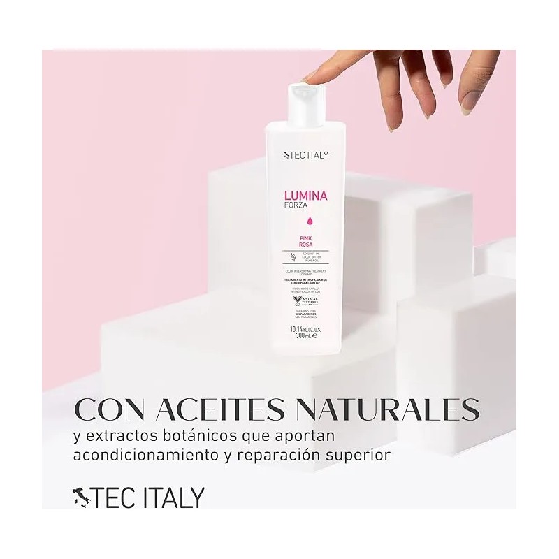 Tratamiento Para Cabello Tec Italy Lumina Forza Rosa 300 Ml