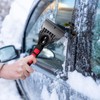 DOLILO 2 Stück Eiskratzer Auto, Scheibenkratzer Auto mit Ergonomischem Schaumstoffgriff,
