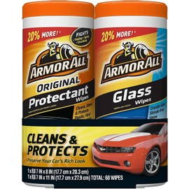 Armor All 30 Count Pack of 2 Armor All Car Interior Cleaner Protectant Wipes - Cleaning fo