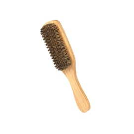 Mikinona Double-sided Beard Brush for Men Portable Styling Tool Bristles Wooden Handle Perfect Travel Companion