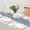 Cheesecloth Table Runner , 90x400cm Boho Gauze Table Runner 13Ft