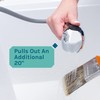 JS Jackson Supplies Dual Handle Pull Out Faucet, Chrome Finish,