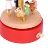 Wooden Music Box Musical Box Rotating Horse Shaped Wood Crafts