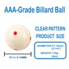Sinsilvie 2-1/4" Replacement White Pool Ball,White Cue Ball,Blue 6 Dot