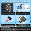 Gun Safe Lock Replacement Solenoid Lock with 2 Override Keys