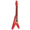 Guitar Brooch Pin Simulation Innovative Hand Crafted Red V Mini