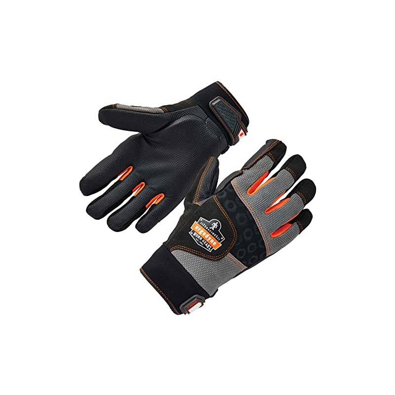 Ergodyne ProFlex 9002 Anti-Vibration Work Gloves, ANSI/ISO Certified, Full Fingered,