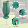 Grave Vase, Pack of 2 Cemetery Vase with Ground Spike,