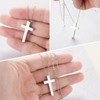 XIUDA 925 Sterling Silver Cremation Jewelry Memorial Cross Urn Necklace