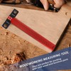 Woodworking Scriber T Square Ruler Metric Aluminum Alloy for Carpenter