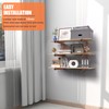 Lumber Rack Wall-Mounted Lumber Storage Rack, Heavy Duty Wood Storage