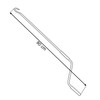 Awning Crank 80–160 cm, Butcher Hook, Grey