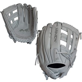 Miken | PRO SERIES Slowpitch Softball Glove | 13' | White | RHT
