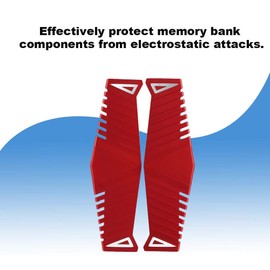 2 Set Memory Cooling Vest Heat Sink, Desktop Memory Bank Aluminum Heat Sink Computer Cooling Vest for DDR/DDR2/DDR3/DDR4