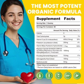 Potassium Magnesium Gummies,High Absorption Magnesium Glycinate,B6,D3,Potassium Citrate for Leg Cramps,Muscle,Electroyte for Adults Kids,Sugar-Free, 120 Gummies (Pineapple)