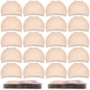 MORGLES 20 Pcs Wig Cap Beige, Stretchy Nylon Wig Caps