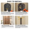 goldenwarm 4pack Door Hinges Oil Rubbed Bronze 4 Inch Self