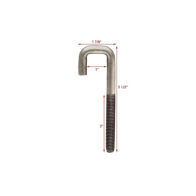 Boat Squared J-Bolt 206129 | 5 1/2 x 1 7/8