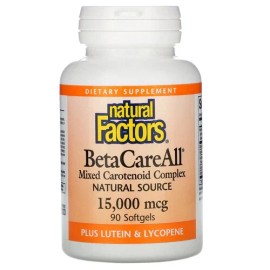 Natural Factors BetaCareAll 15,000 mcg (25,000 IU -mixed carotenoid) 90 Softgels