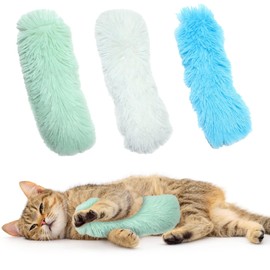 HOMEBASICS 3-Piece Set Cat Toy, Stuffed Toy, Pillow, Chewing Toy, Cat Toy, Natural Safe, Toothpaste, Nail Polishing, Soft, Single Play, Easy Operation, Lack of Exercise, Stress Relief, Obesity Relief,