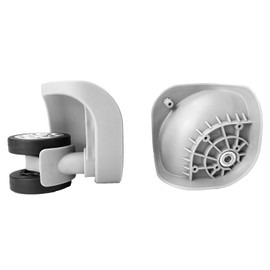 Volein 1 Pair Suitcase Wheels Replacement Wheels for Suitcase Replacement Wheels with 6 Screw Holes (V264 Grey), gray, W264-Grey