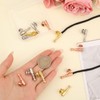 CHGCRAFT 12pcs Bolo Tie Tips Replacement End Caps Bolo Tie