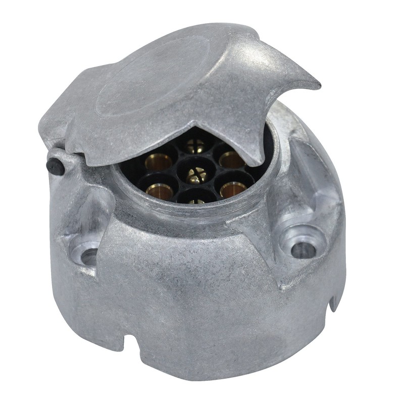 7-poles female socket metal aluminium jaeger