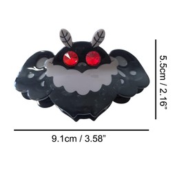 OMG Decor Bat Claw Clip,Acetate Hair Clip,Small Hair Clips for Women, 1 Count (Pack of 1)