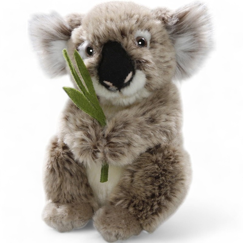 Carl Dick Koala Bär mit Eukalyptus ca. 16cm Plüschtier, Stofftier,