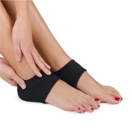 Heel Protector Sleeves By PEDIMEND™ (1PAIR – 2PCS) | Treat Plantar Fasciitis | UNISEX | Foot Care (Plantar Fasciitis Therapy Heel Wraps with Holes)