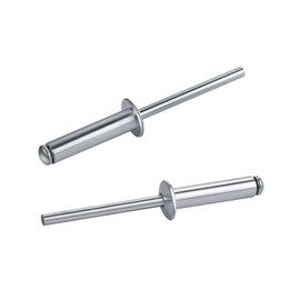 100 PCs 1/4'' x 3/4''Aluminum Blind Rivets, Pack of 100 CT 6.4mm x 20mm Pop Rivets with Aluminum Grip and Steel Mandrel