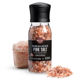 Himalayan Pink Salt with Grinder, 380g (13.4Oz) for - Pure, Unrefined Himalayan Salt Rich in Essential Minerals for Better Health - Coarse Grain Salt Adds Fresh, Clean Flavor to Every Meal