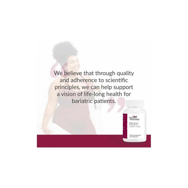Bariatric Advantage Biotina 5,000 Mcg Para Pacientes 90u