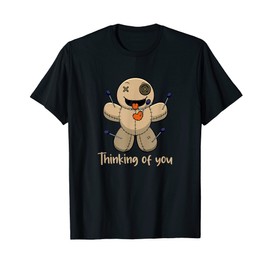 Thinking of You Creepy Voodoo Doll T-Shirt