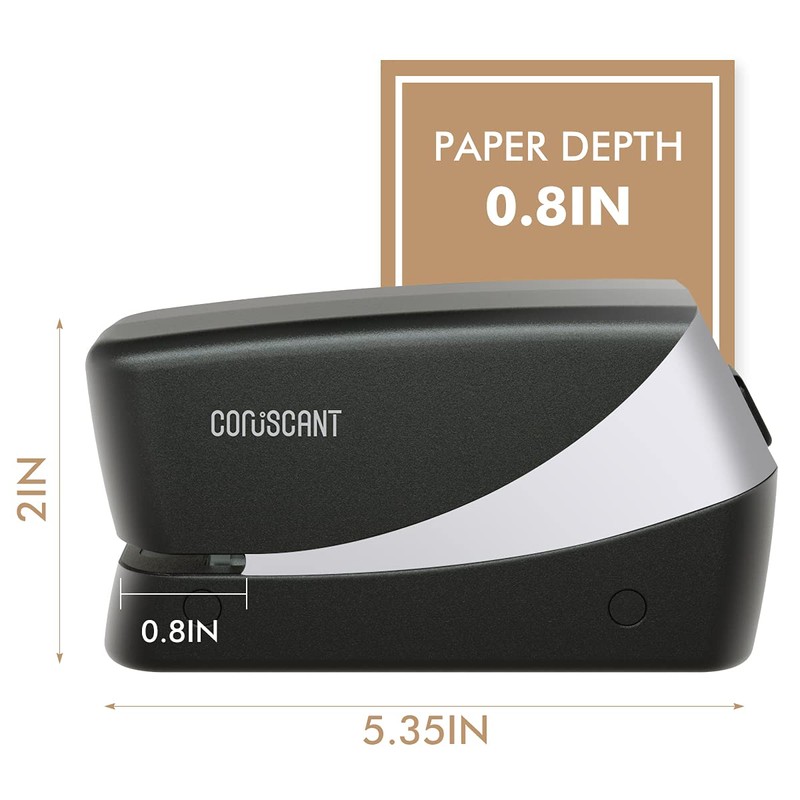 Coruscant Electric Stapler, Heavy Duty Desktop Stapler, Includes 2000 Staples