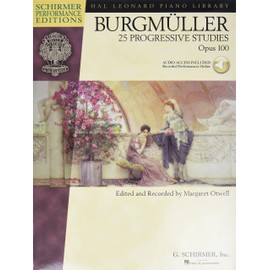Burgmuller - 25 Progressive Studies, Opus 100: Schirmer Performance Editions