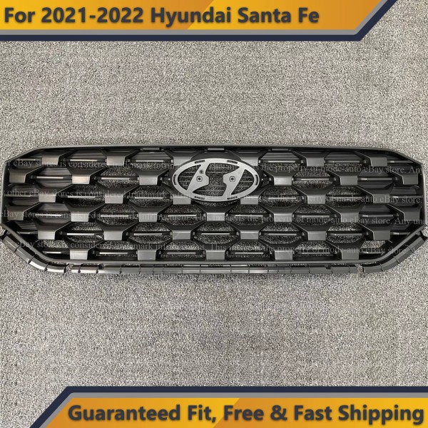 Unbranded Front Upper Grille Assembly Replacement For 2021 2022 Hyundai