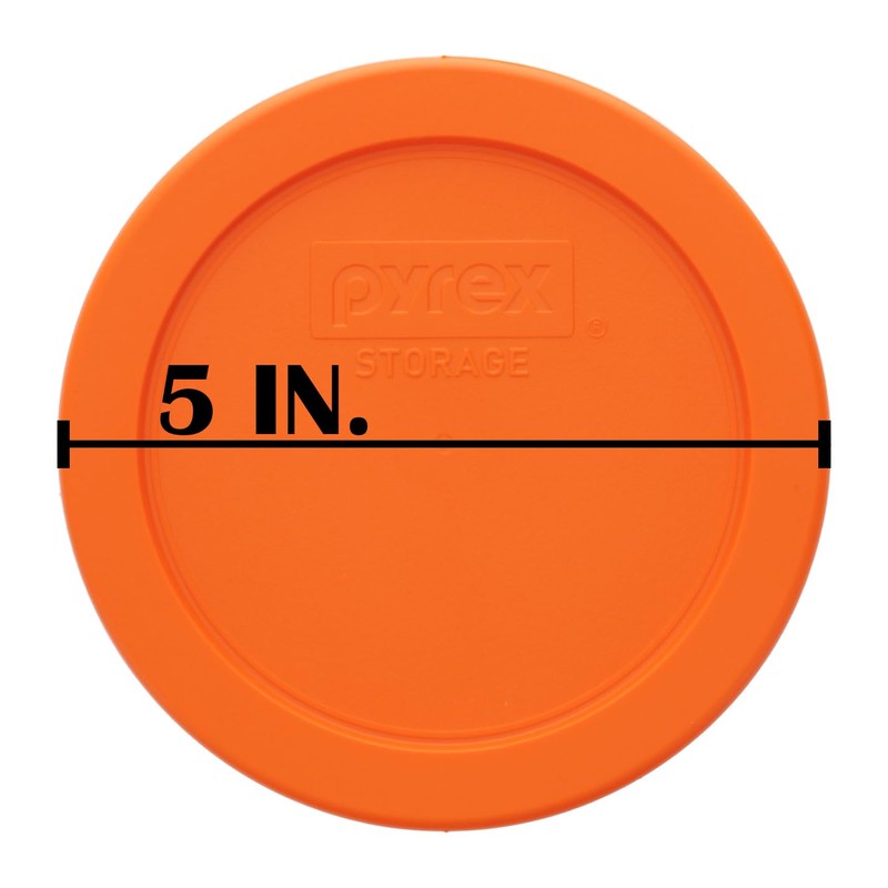 Pyrex 7200-PC 2 Cup Orange Food Storage Replacement Lid (2-Pack)