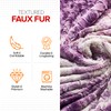 Cheer Collection Faux Fur Throw Blanket for Couch, Beds, Bedroom