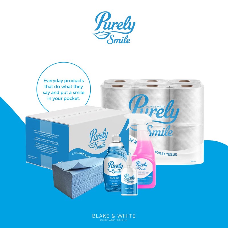 Blake & White Purely Smile Bulk Pack Toilet Tissue Dispenser