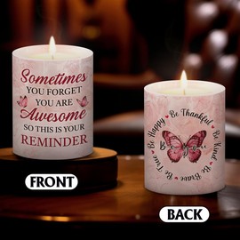 Inspirational Candles for Women - Motivation Ceramic Jar Scented Candle Gift for Best Friend Sister Coworkers- Inspirational Gifts for Women - Gift for Birthday Valentines Christmas