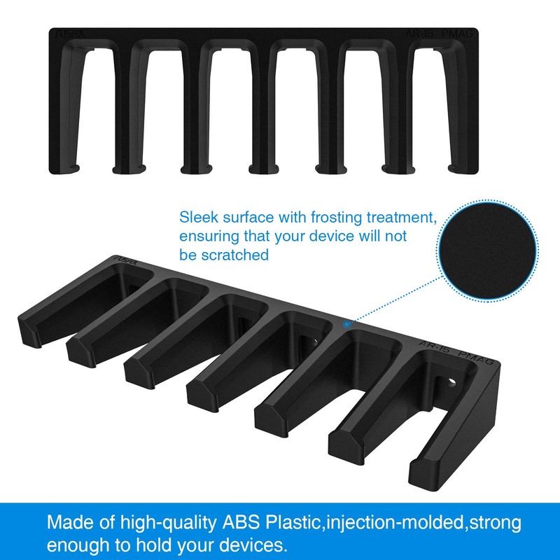 RUSFOL Solid ABS 6X Standard PMAG Wall Mount, Mag Holder,