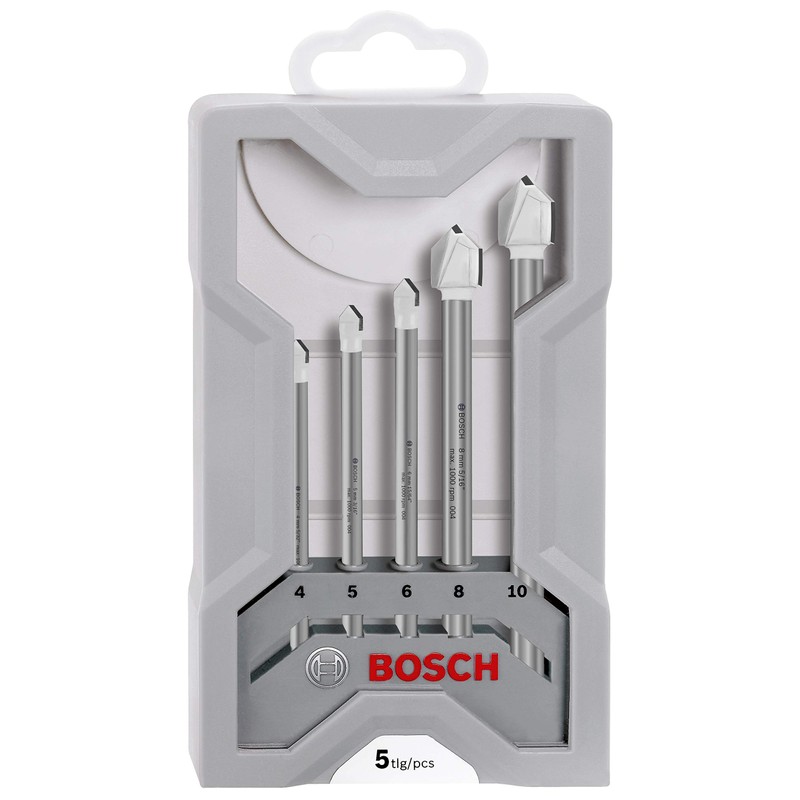 Bosch 2608587169 CYL-9 Ceramic Tile Drill Bit Set (5-Piece)