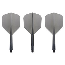 Condor Zero Stress Flight System - Small Clear Black - Dart Flights Medium