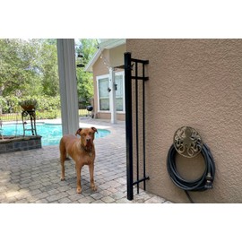 Cast Iron 12 inch Octopus Decorative Wall Mounted Hanging Garden Hose Hanger Bronze Finish - 125 ft Hose Holder Capacity - Nautical Sea Life Outdoor Décor