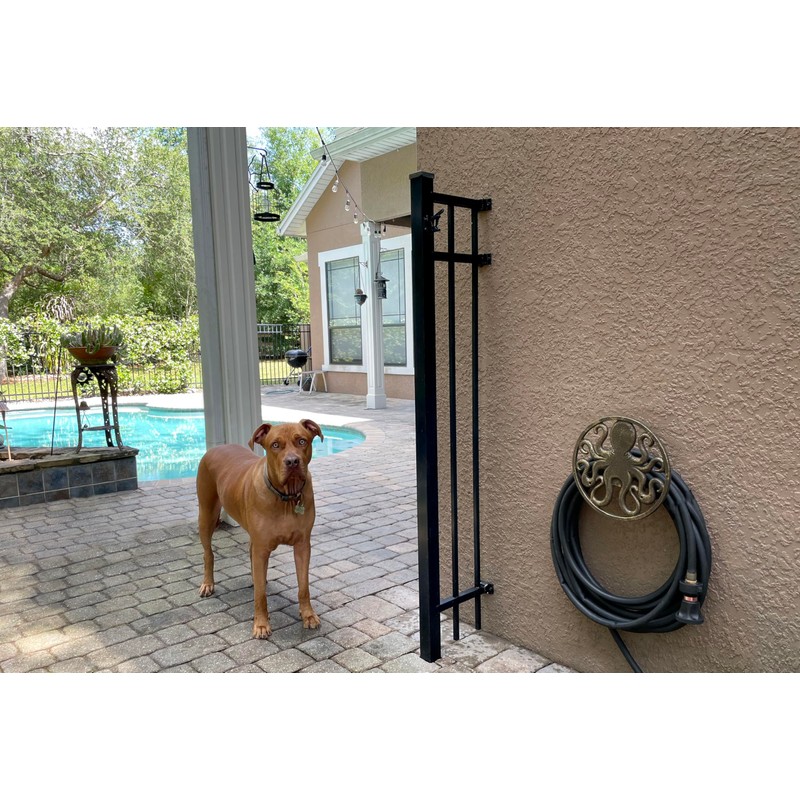 Cast Iron 12 inch Octopus Decorative Wall Mounted Hanging Garden