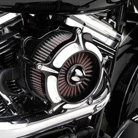 TGRNF Harley Air Cleaner Filter for Harley Davidson Air Cleaner Filter Softail Sportster Street Road for King Glide Trike Air Intake C-for Touring 08-16 Softail 16-17 Red