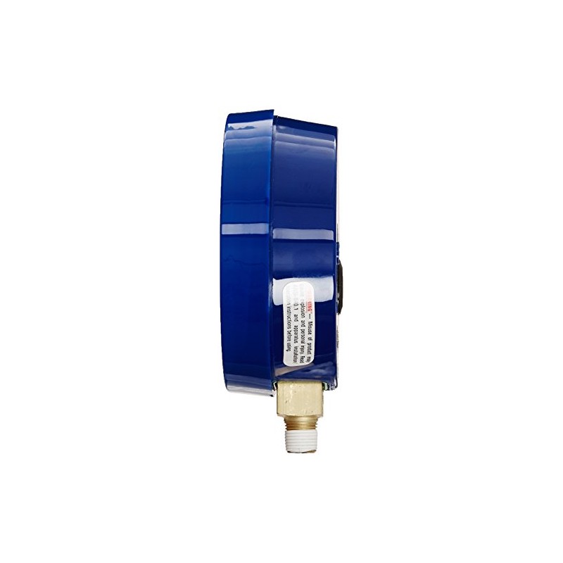 Yellow Jacket 49516 3-1/2" L/F (Degrees F) Blue Compound Gauge,