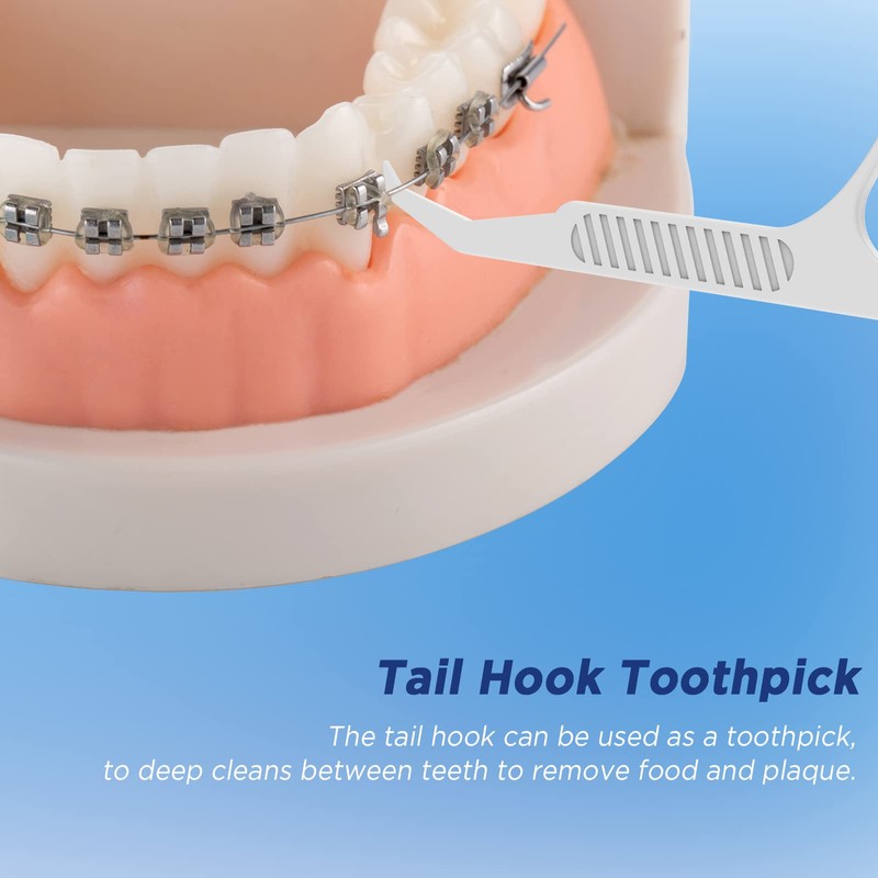 Fremouth Individually Wrapped Orthodontic Flossers for Braces - Ortho Dental